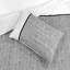 NightComfort Jordan Gray Multi Design Cotton Rich Duvet Cover Set with Pillowcase-55801781