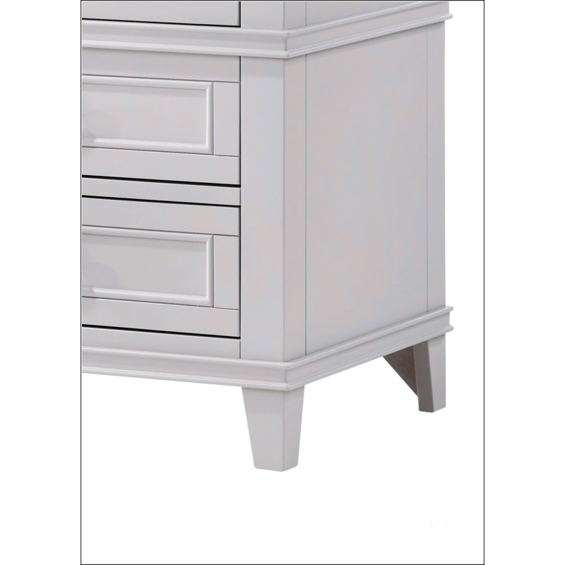 Table de chevet 3 tiroirs avec port de chargement USB, mobilier de chambre fonctionnel et élégant, Gris