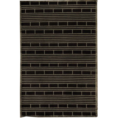 Hand-Knotted High-Quality Black Area Rug