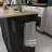 52.7" Solid Wood Drop-Leaf Countertop Kitchen Cart With Spice Rack, Towel Rack & Drawer-1295912747