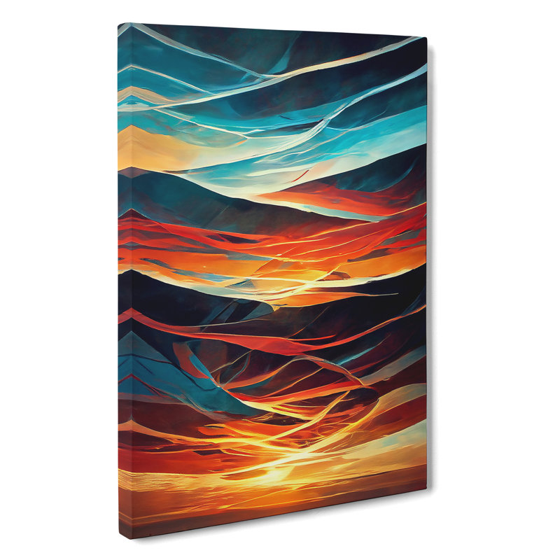 Sunset Abstract No.3 - Wrapped Canvas Print, 50cm H x 35cm W x 3cm D