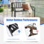 Banc de jardin en acier inoxydable Karvel