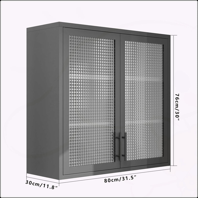 Armoire murale polyvalente avec tablettes réglables pour différentes pièces