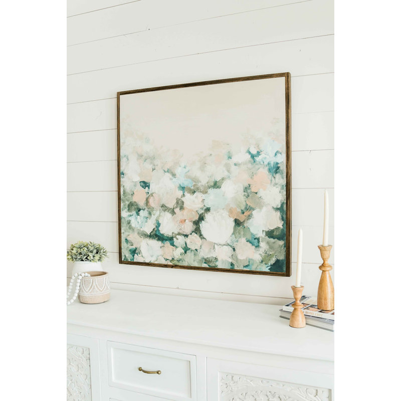 Parmi les fleurs sauvages | Panneau d'art en bois
