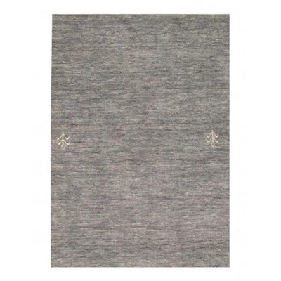 Wool Area Rug in Gray
