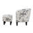 Anges Upholstered Barrel Chair with Ottoman-1942375879