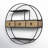 Normandy 3 Piece Circle Accent Shelf with Drawer