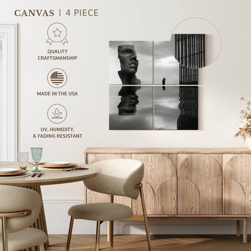 Leisha Face Reflection, 50" H x 50" W