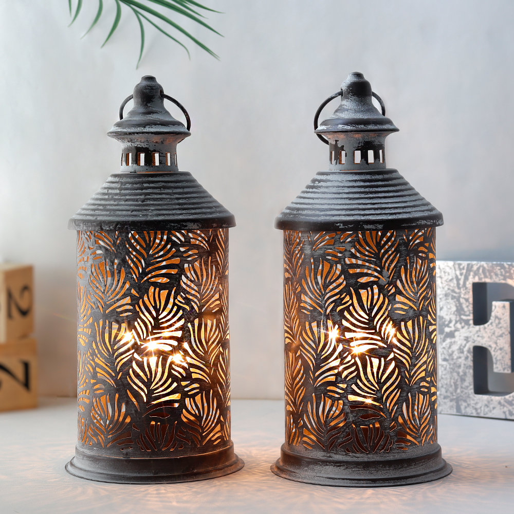 Moroccan Table Lamp Retro Battery Operated Lamps Hanging Candle Holder  Bedside Lamps Night Light Living Room Bedroom Home Decor