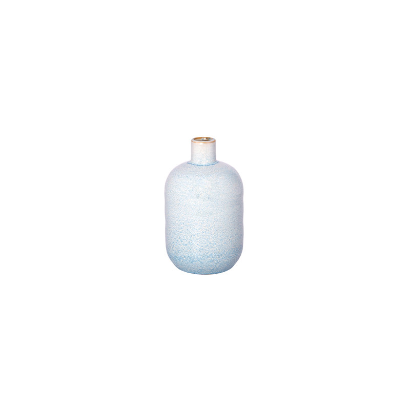 Vase en céramique réactif, Blanc