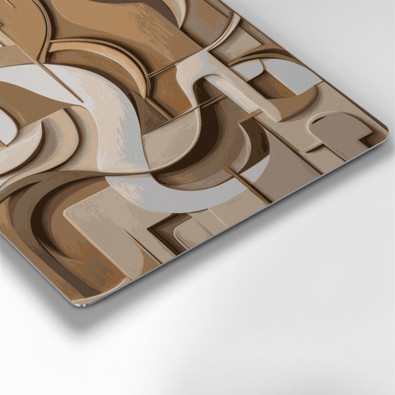 Abstract Figurative 20 Brown Metal Wall Art, 12" H x 12" W