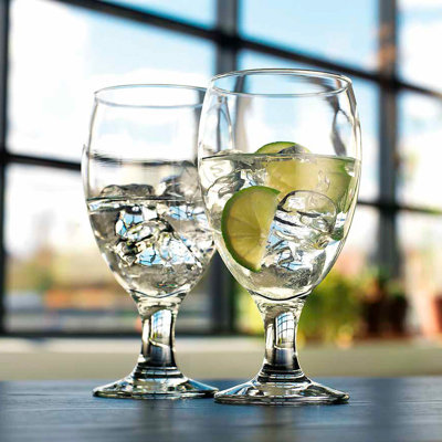 Ensemble de 4 pièces 20 oz. Ebern Designs Jabiru Ensemble de verres en verre