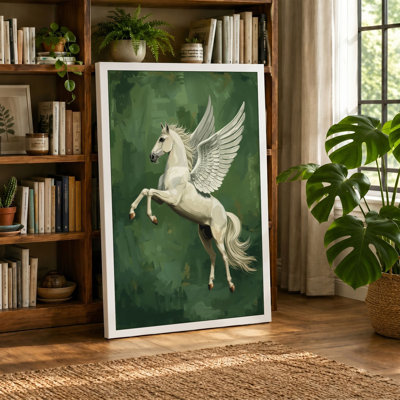 Classical Pegasus Japandi - Wrapped Canvas