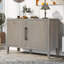 Buffet de ferme 47,25 pouces avec placage de pin et 2 portes-2034227025