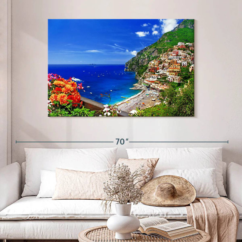 Gillard, pittoresque village de Positano, H 32 po x l 48 po