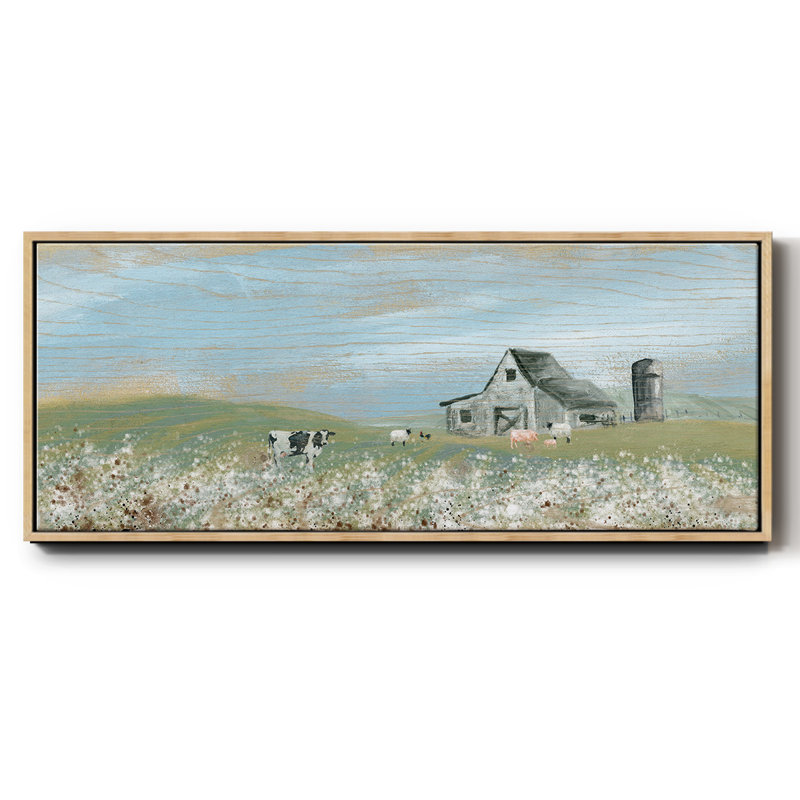 Cotton Fields- Framed Canvas, 24" H x 60" W