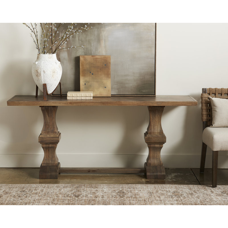 Peru 70'' Solid Wood Console Table, Old Distress Natural