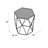 Zakariyah Mirrored Glass Top End Table