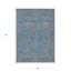 Tapis d'extérieur lavable abstrait bleu sarcelle 5 pi x 8 pi bleu et rose