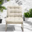 Chaises longues Comfort, ensemble moderne de 2 pièces en osier d'acier pour la maison