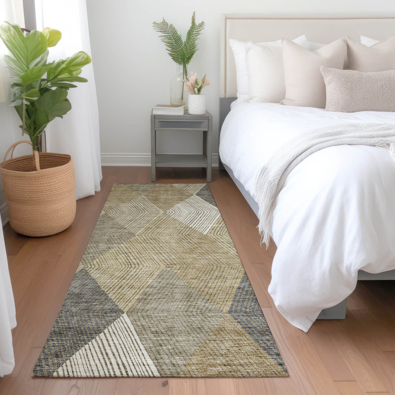 Tapis Aquaisha avec envers antidérapant, Tapis de couloir 2 pi 3 po x 7 pi 6 po