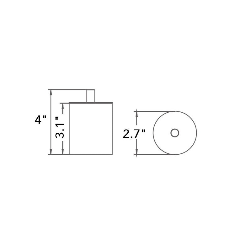Boîte intelligente polyvalente - autoportante - laiton 3 po / laiton satiné, Laiton satiné