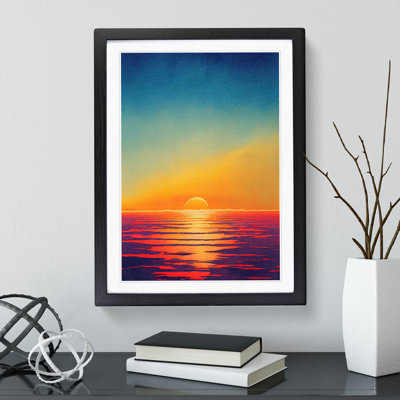 XV1022-5162X Ocean Sunset No.6 - Single Picture Frame Print