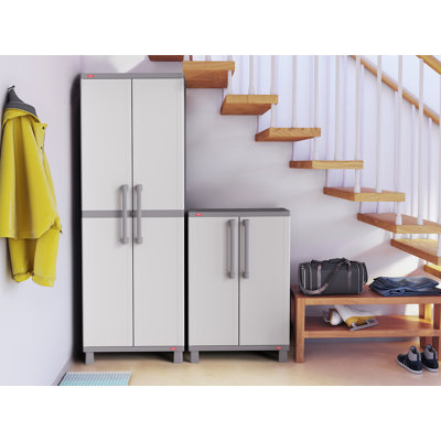 Sparkle Resin Single Storage Cabinet ( 72.6'' H x 25.50'' W x 19.6'' D)