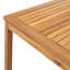 Table de salle à manger en bois d'acacia de 26 po Okemo - Bois franc résistant aux intempéries, quatre pieds en bois robustes, peut accueillir 6 personnes-124391433
