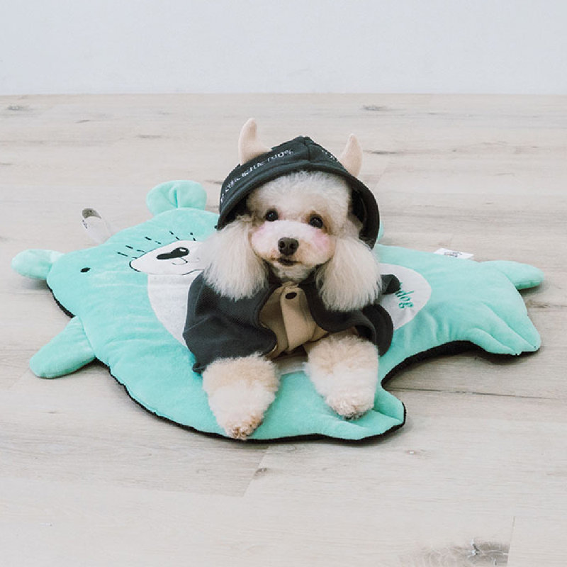 Tapis pour chien de caractère Touchdog «Critter Hugz», Vert