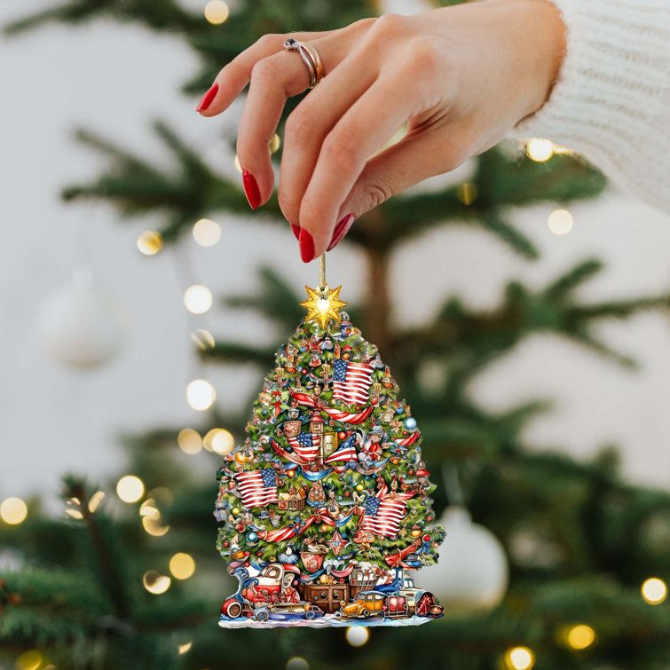 The Holiday Aisle® 3 Piece Irish-Inspired Santa Wooden Ornaments