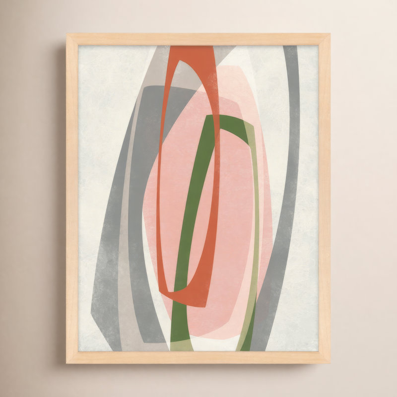 " Orbit 6 " by Jacques Pilon Painting Print, 20" H x 16" W, Maple Framed