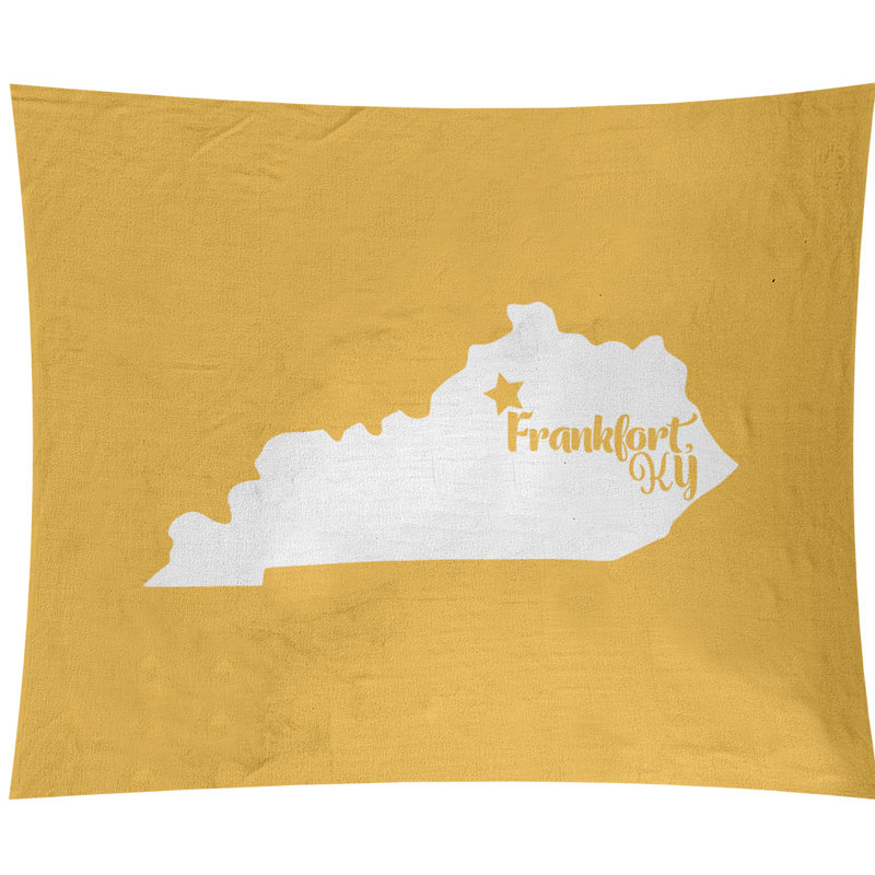 Tapisserie murale frankfort kentucky, Jaune, H 27,5 po x l 37,5 po