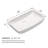24"X15" White Ceramic Rectangular Vessel Bathroom Sink