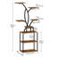 Flower Spike-Shaped Plant Stand Indoor with Grow Lights - 8 Tiered Tall Plant Shelf