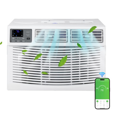 Climatiseur de fenêtre portable 8 000 BTU tout-en-un avec télécommande