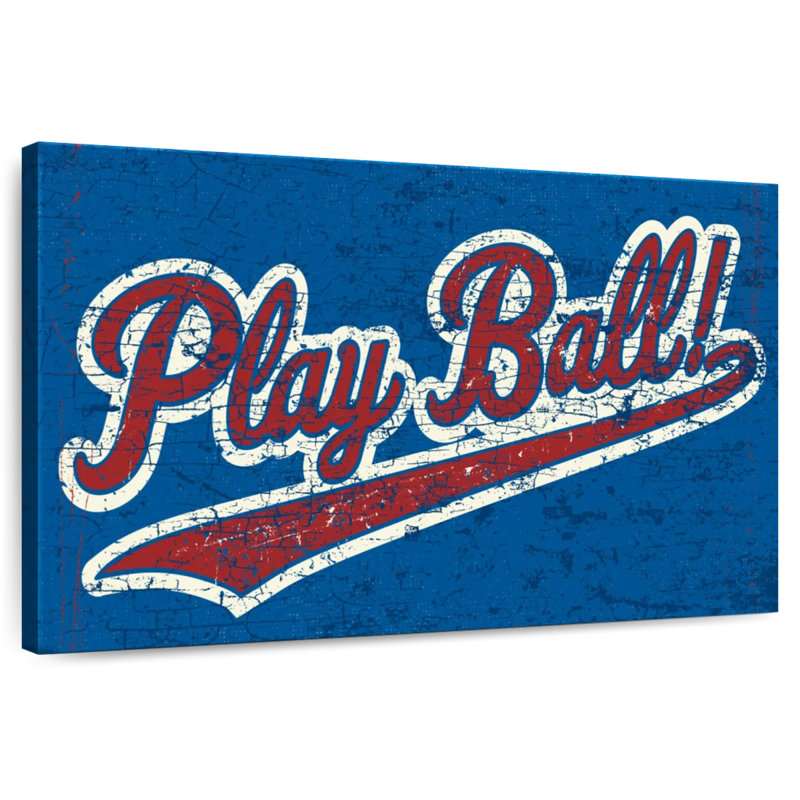 Plaque murale Play Ball, H 30 po x l 45 po