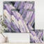 Peinture abstraite géométrique sur toile glacier mauve - Glacier mauve-55948802