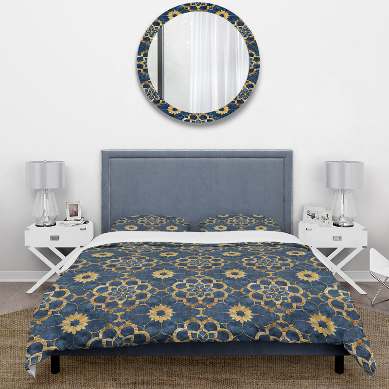 Ensemble de housse de couette Traditional, Housse de couette simple et deux taies décorative