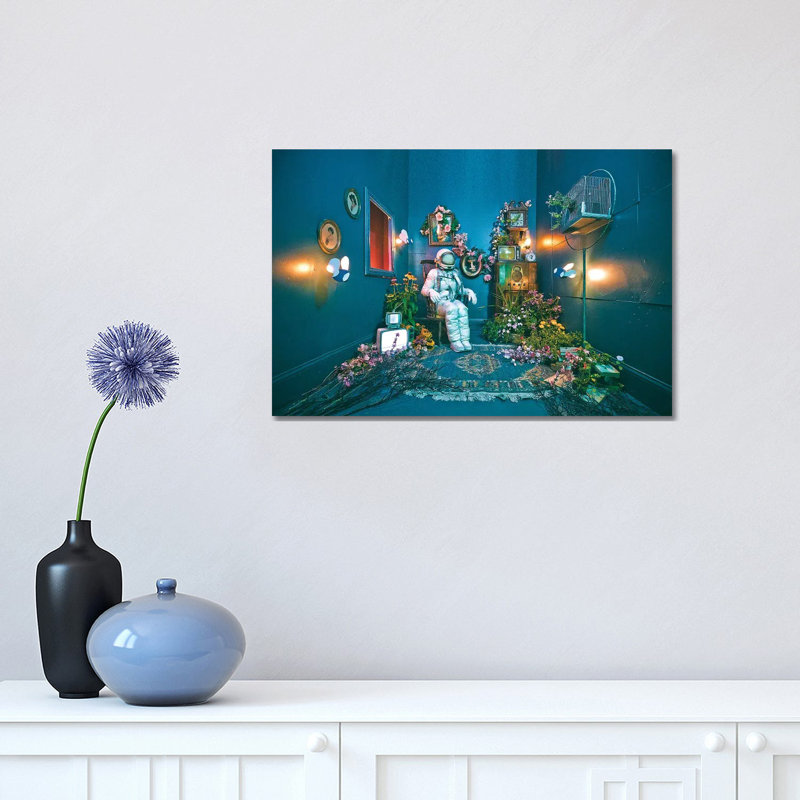 The Lonely Astronaut VII by Karen Jerzyk - Wrapped Canvas Print, 45.72cm H x 66.04cm Wx 3.81cm D