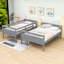 Lit simple superposé en bois avec échelle-231406028