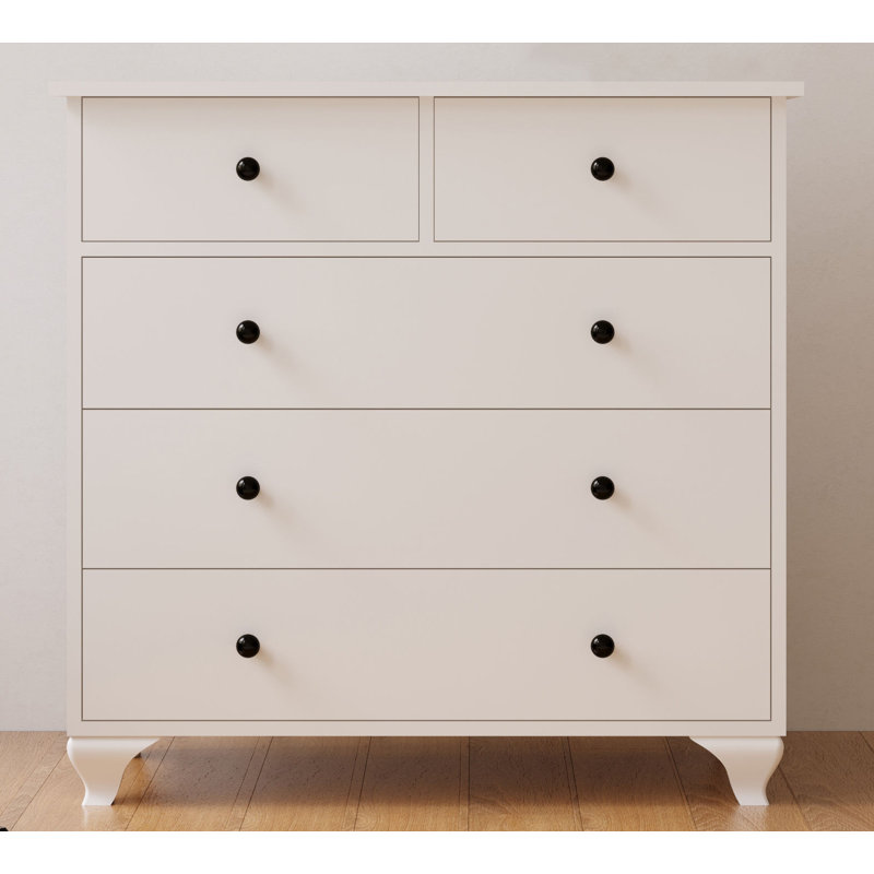 Anastassia 90cm W 5 - Drawer Chest of Drawers