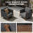 Briles Aluminum 5 Piece Outdoor Sofa Seating Group with Olefin Cushions
