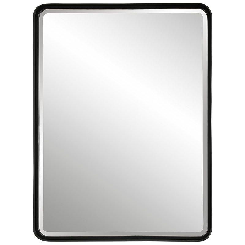 Miroir mural Rylie, 40 po x 30 po, Noir