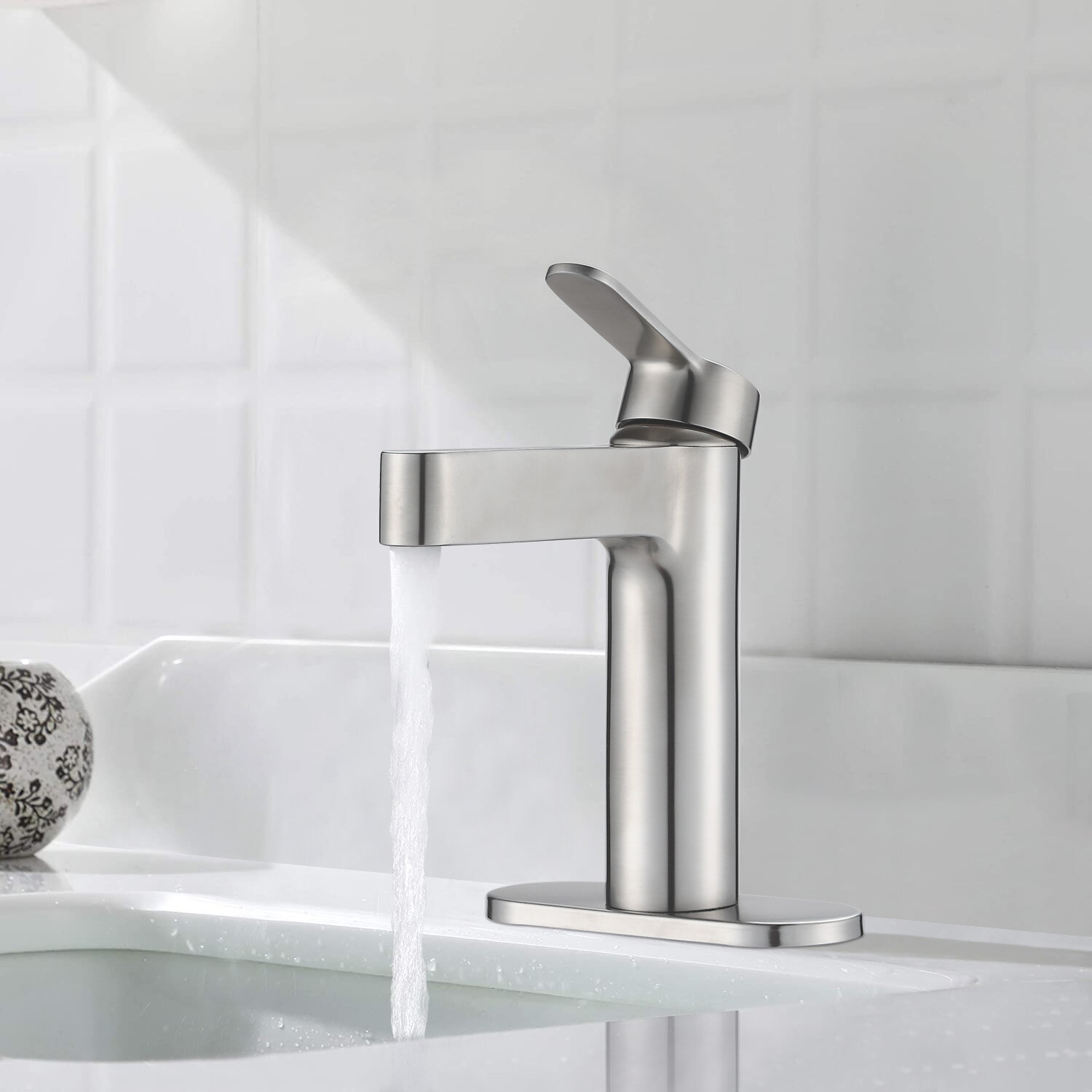 Armel Lever Handle Widespread Bathroom Sink Faucet