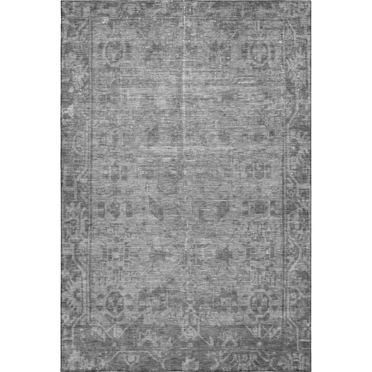 Premium Machine Washable Larock AMF1228 Global Rug