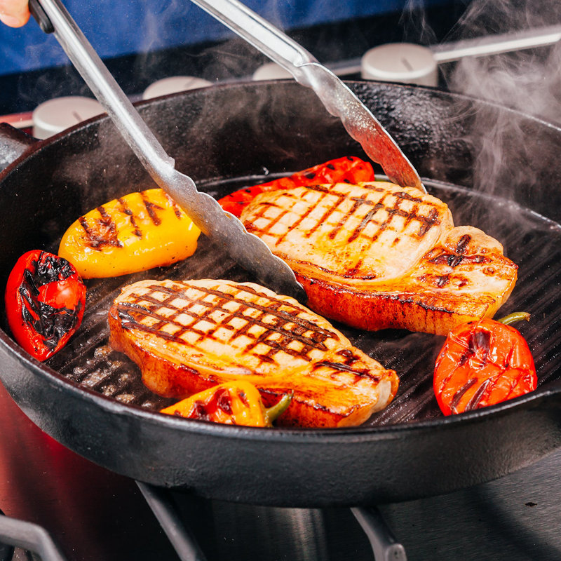 Cast Iron Grill Pan / Griddle Set