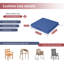 Coussins de chaise d'extérieur carrés, ensemble de 2 pièces, 19 * 19 * 3 pouces, coussins de patio résistants aux éclaboussures et aux rayons UV avec poignées de transport et sangles de fixation-1783886660-1783886662