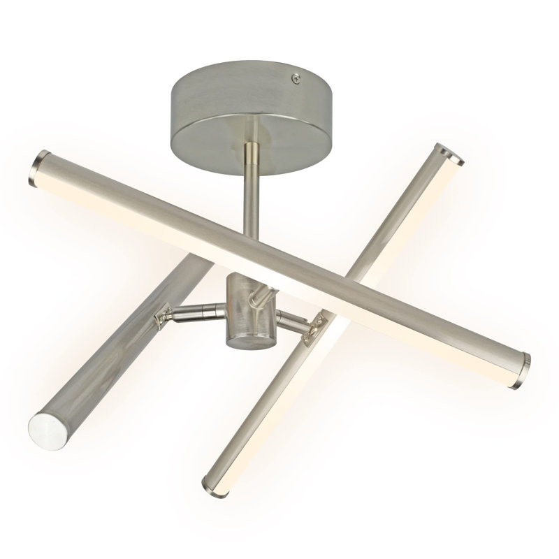 Plafonnier à DEL de forme libre - à intensité variable et personnalisable, plafonnier semi-encastré avec barres d'éclairage réglables, lumière DEL écoénergétique