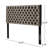 Grey Velvet Bedroom Headboard With Smooth And Flawless Texture Elegant Diamond-Stitched Upholstery-1498776777